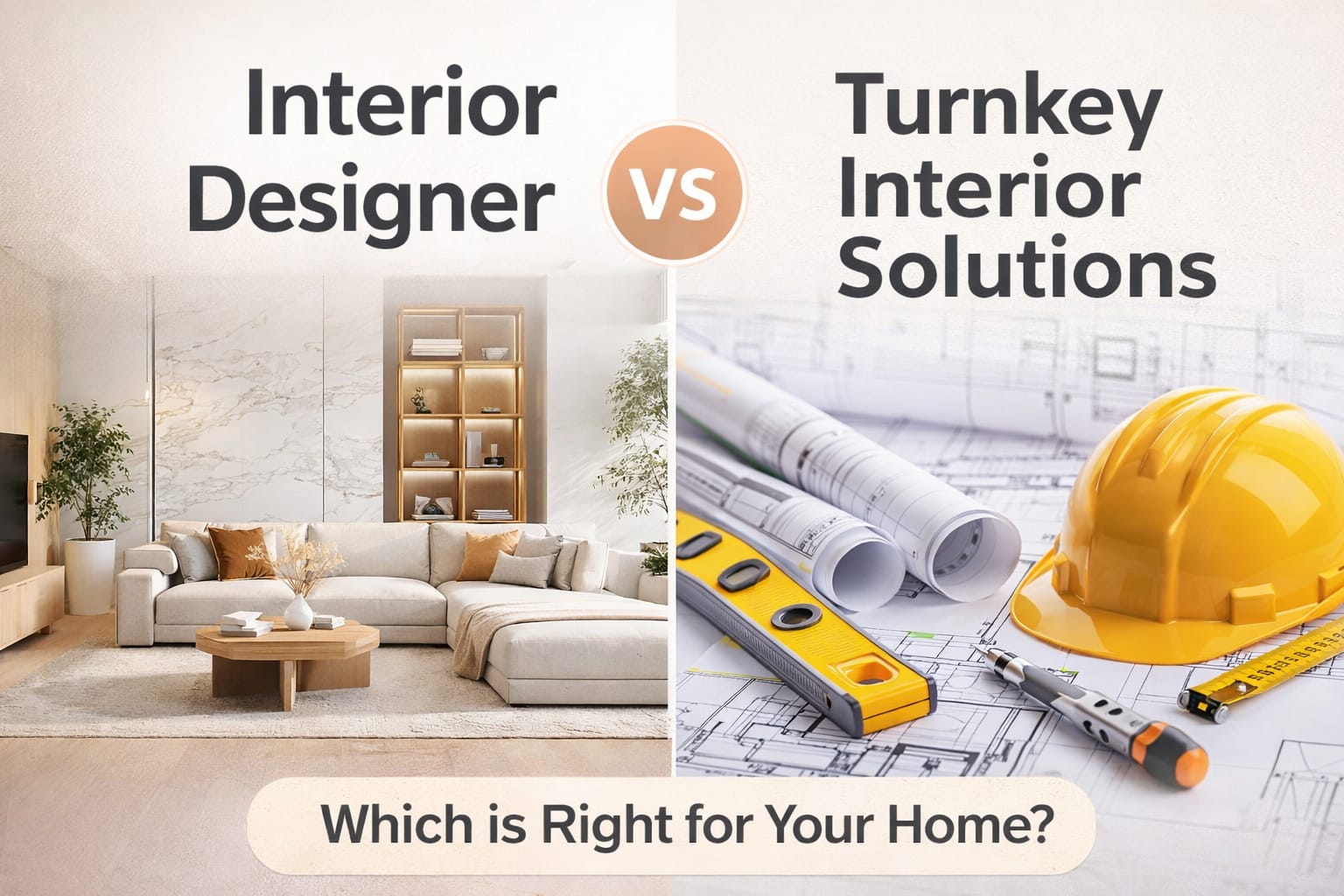 Interior Designer vs Turnkey Interior Solutions