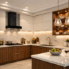 Modern U-shaped modular kitchen design in Bangalore