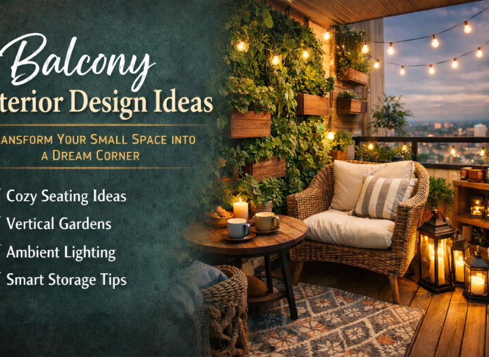 Balcony Interior Design Ideas: Transform Your Small Space into a Dream Corner